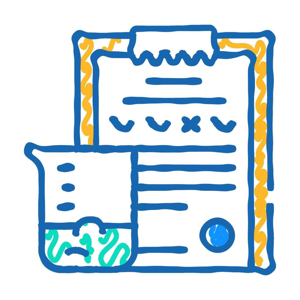 soil analysis icon doodle illustration vector