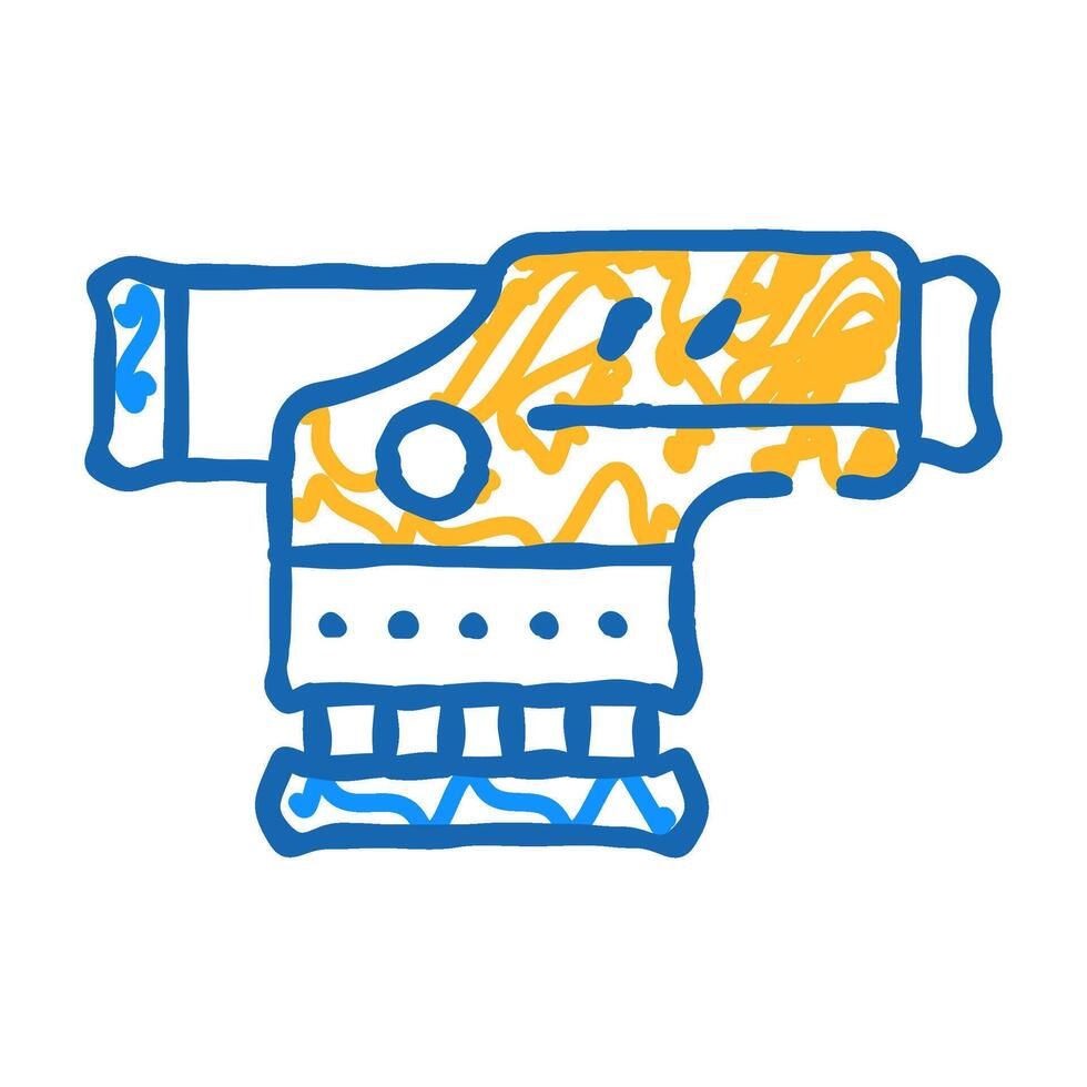 optical level gadget icon doodle illustration vector