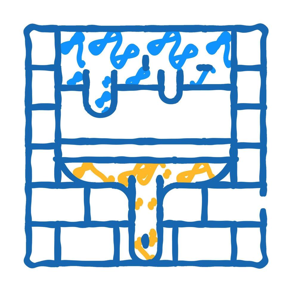 wall putty icon doodle illustration vector