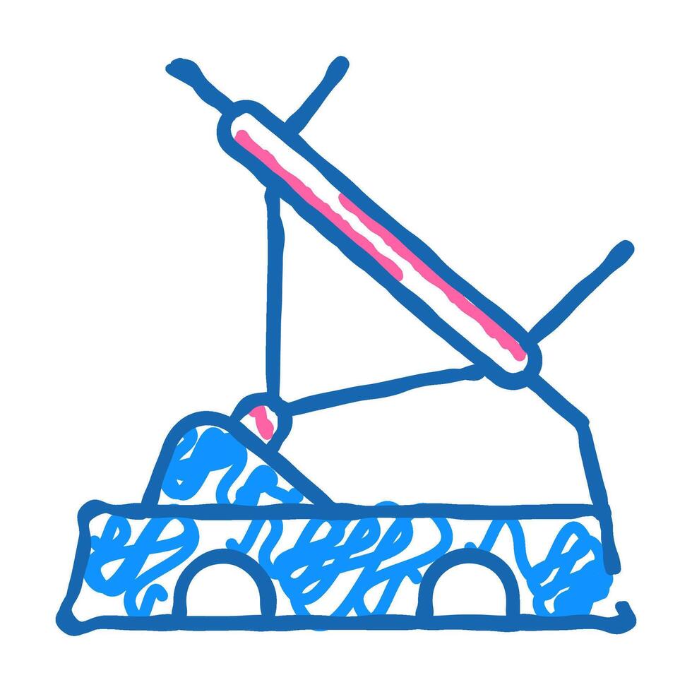 embedded barcode scanner icon doodle illustration vector
