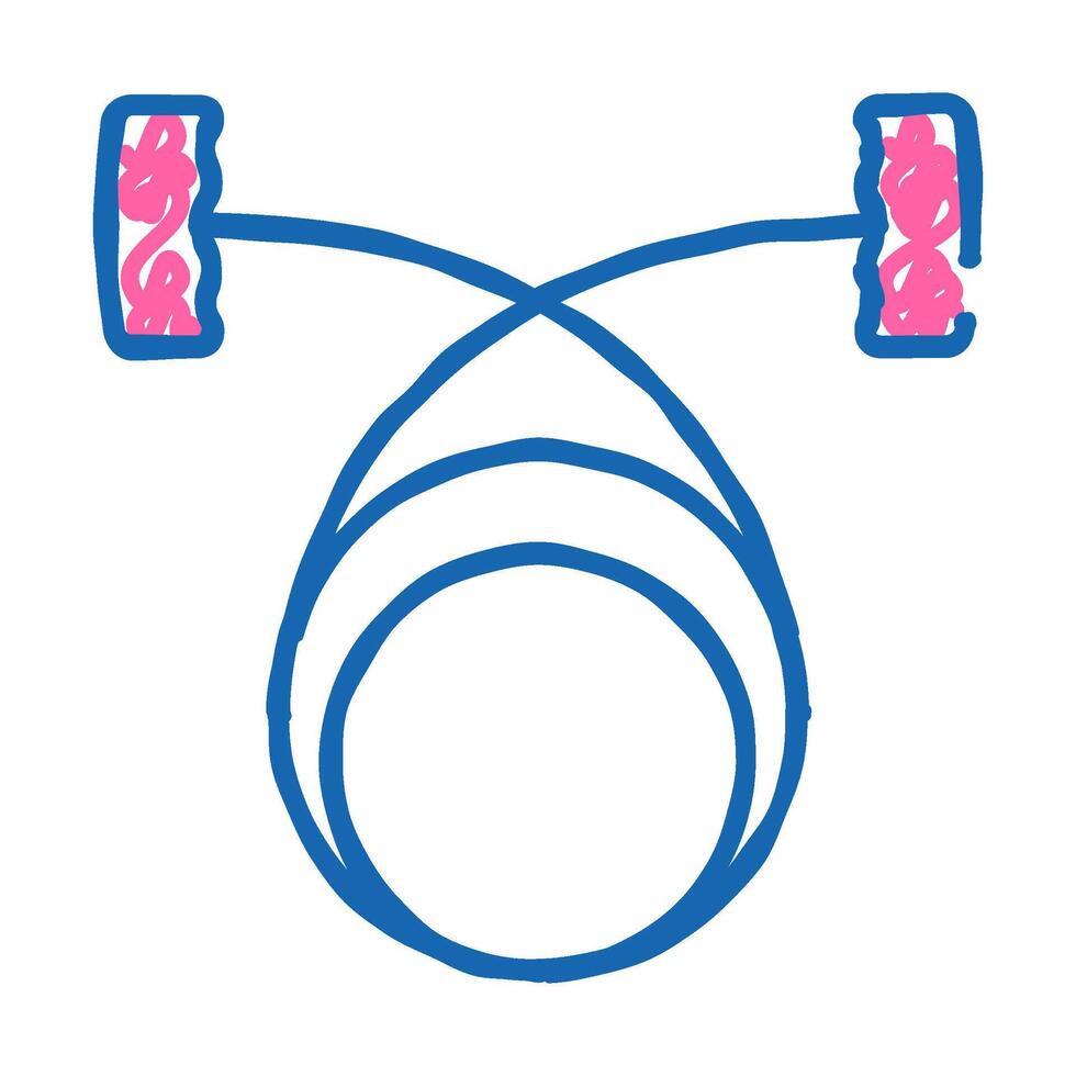 thread pottery tool icon doodle illustration vector