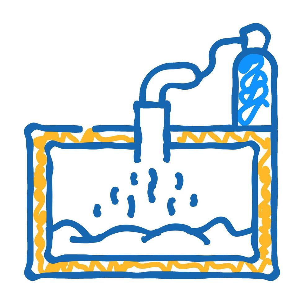 gas production bio product icon doodle illustration vector