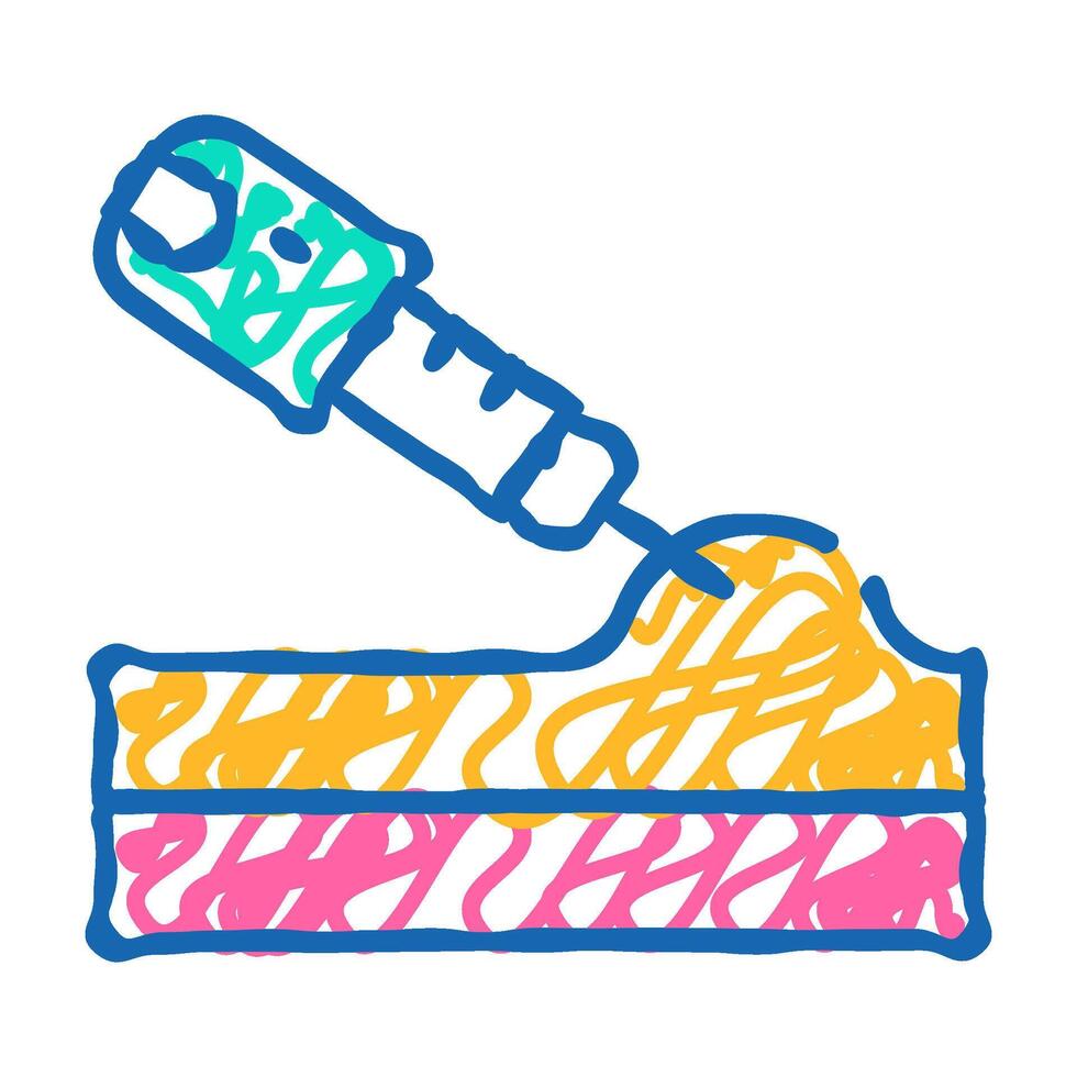 insulin injection icon doodle illustration vector