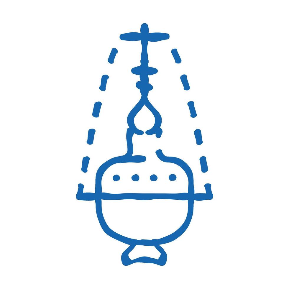 censer priest icon doodle illustration vector