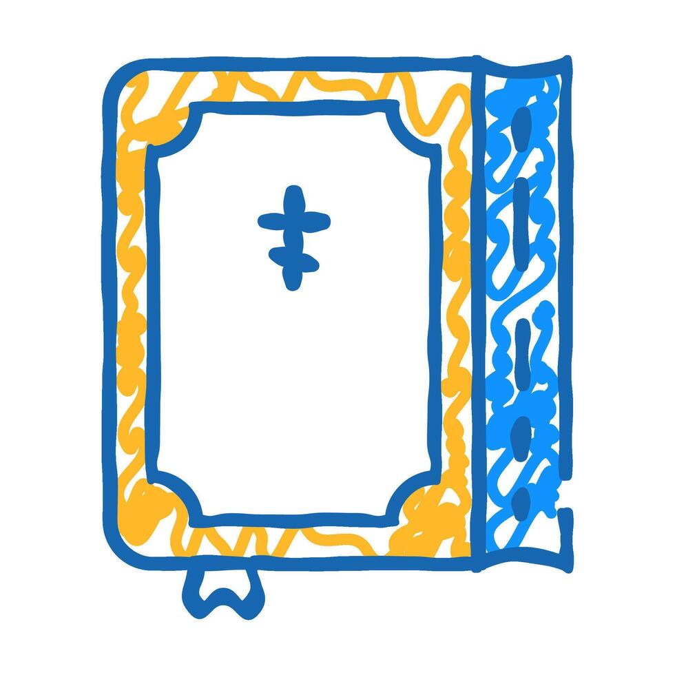 bible book icon doodle illustration vector