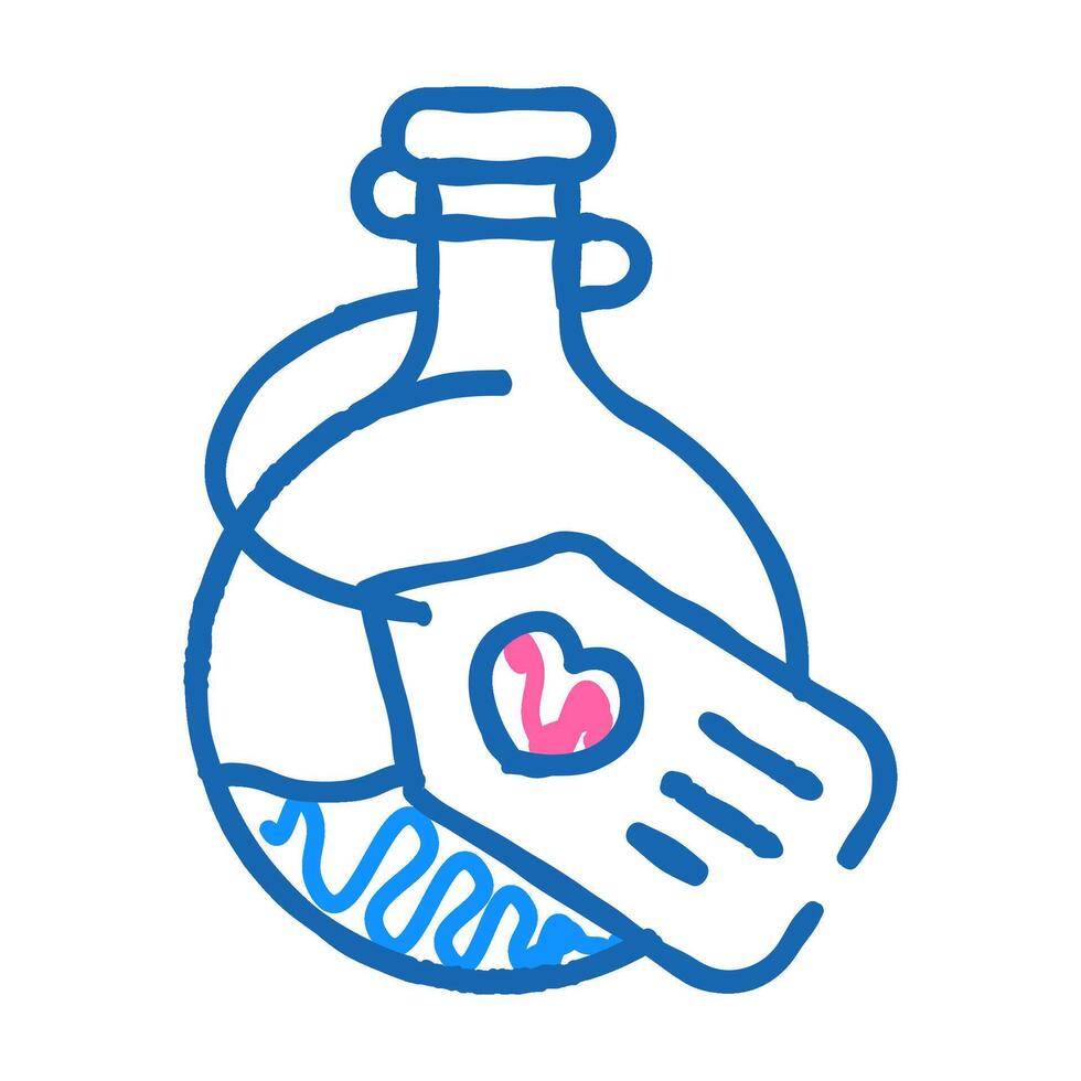 potion magical liquid icon doodle illustration vector