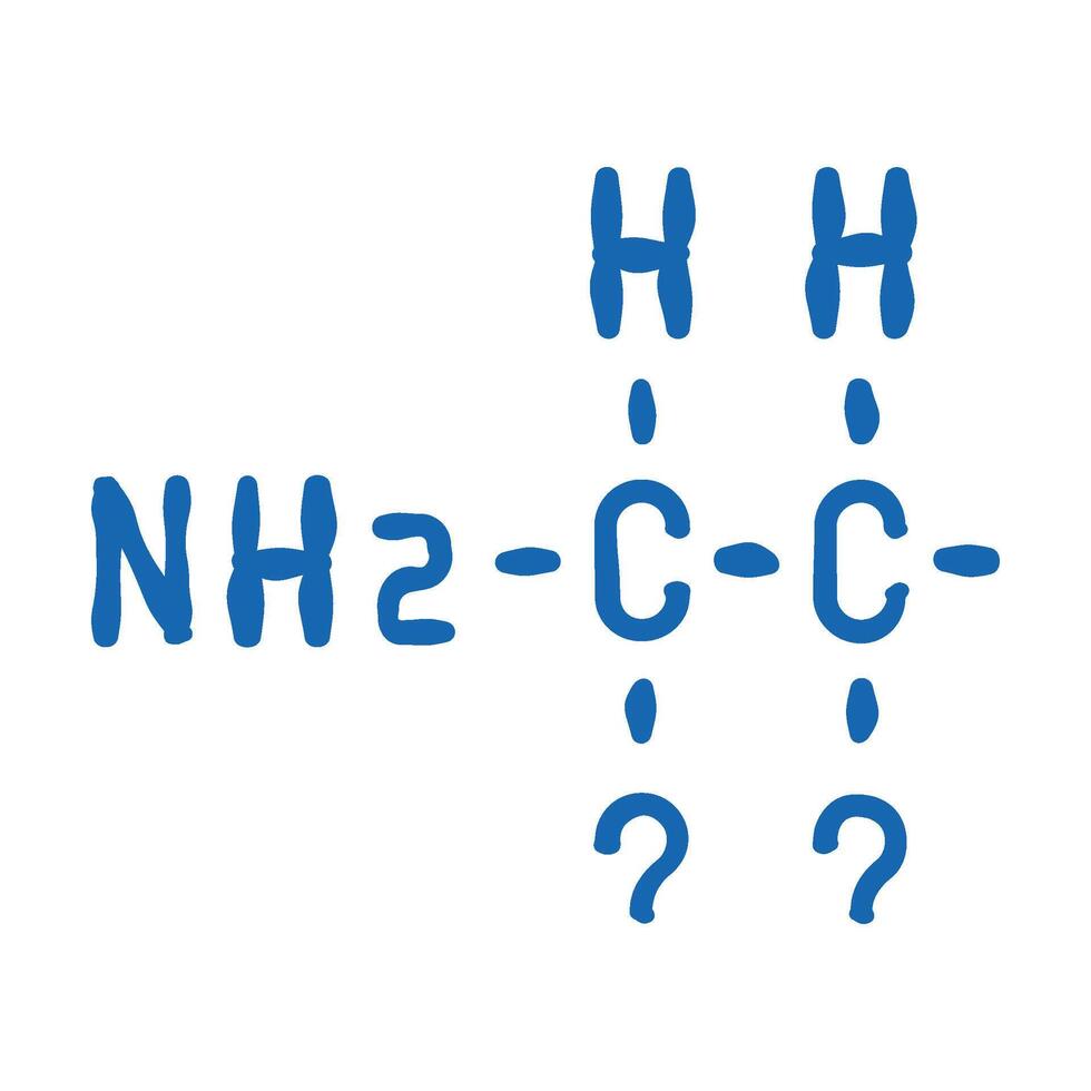 search formula of vaccine icon doodle illustration vector