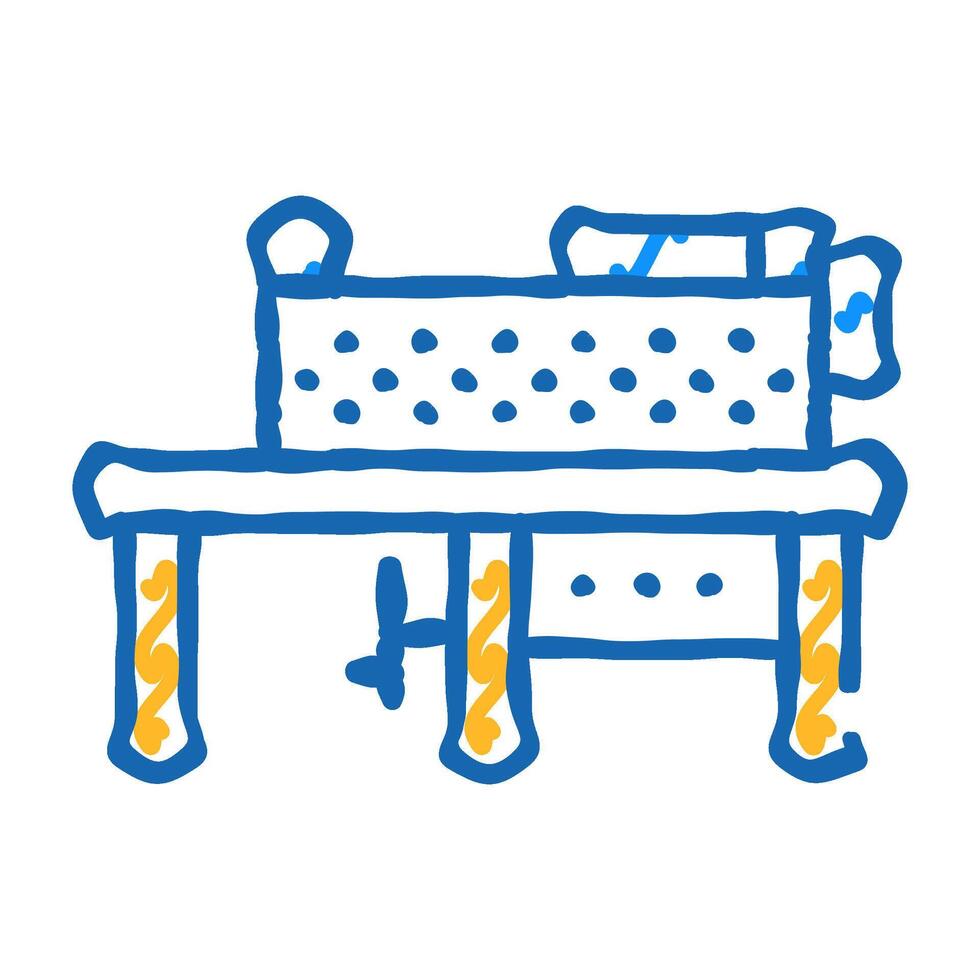 grinding machine flat icon doodle illustration vector