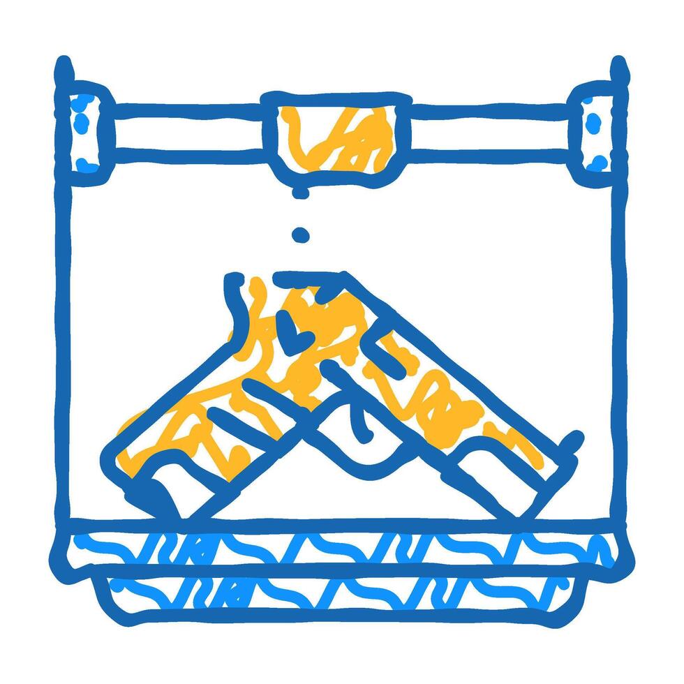 weapons 3d printing icon doodle illustration vector