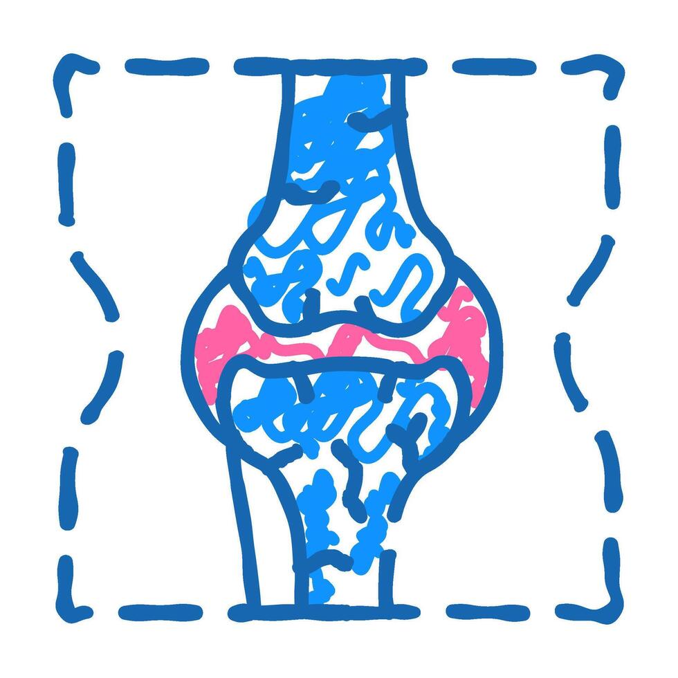 joint problem flat icon doodle illustration vector