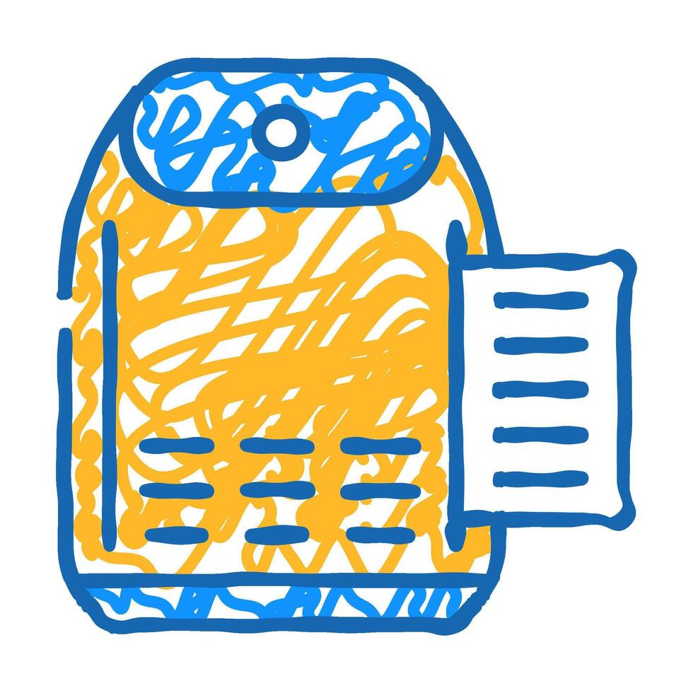 replacement filter flat icon doodle illustration vector