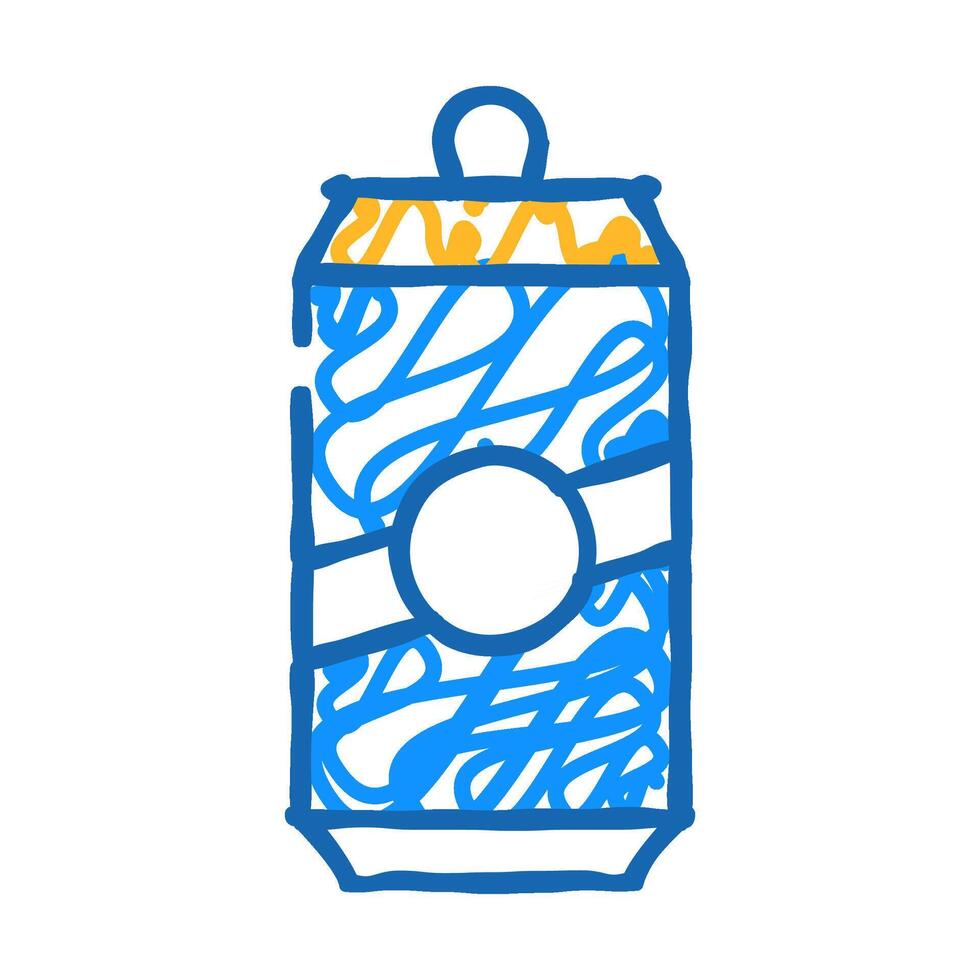 soda or beer drink bottle icon doodle illustration vector