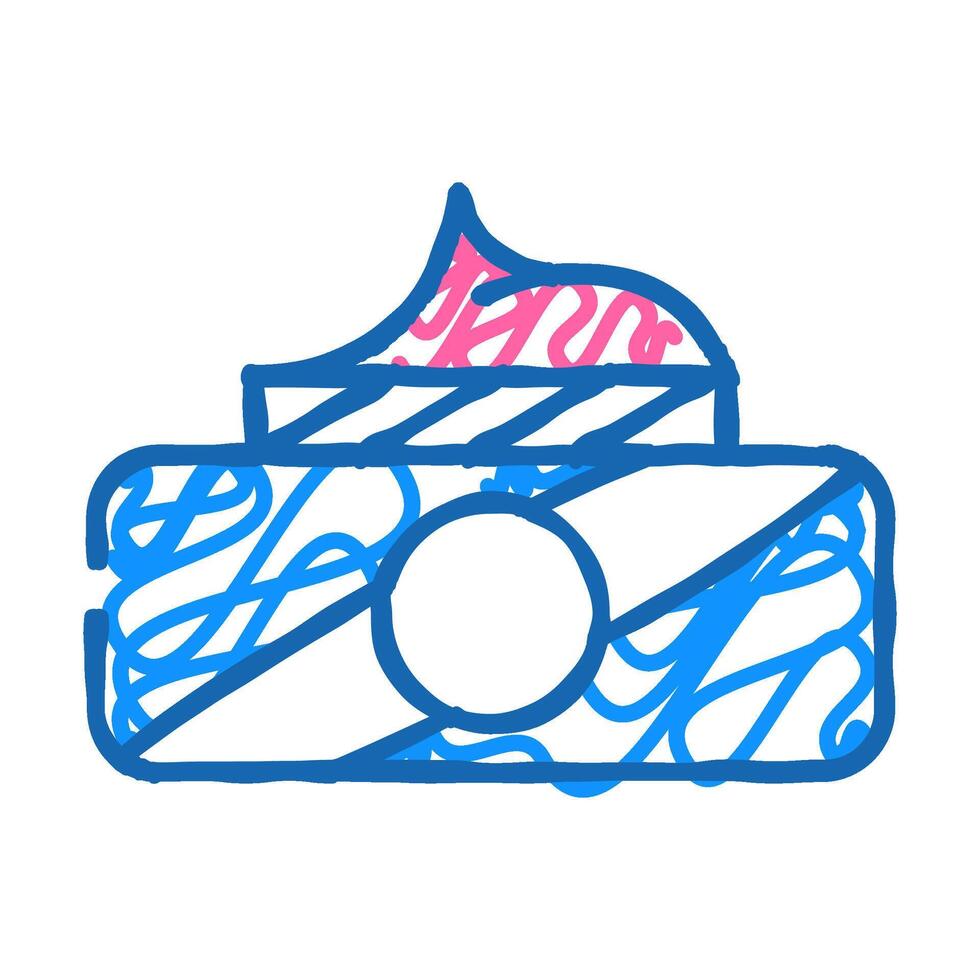 cream for callus treatment icon doodle illustration vector