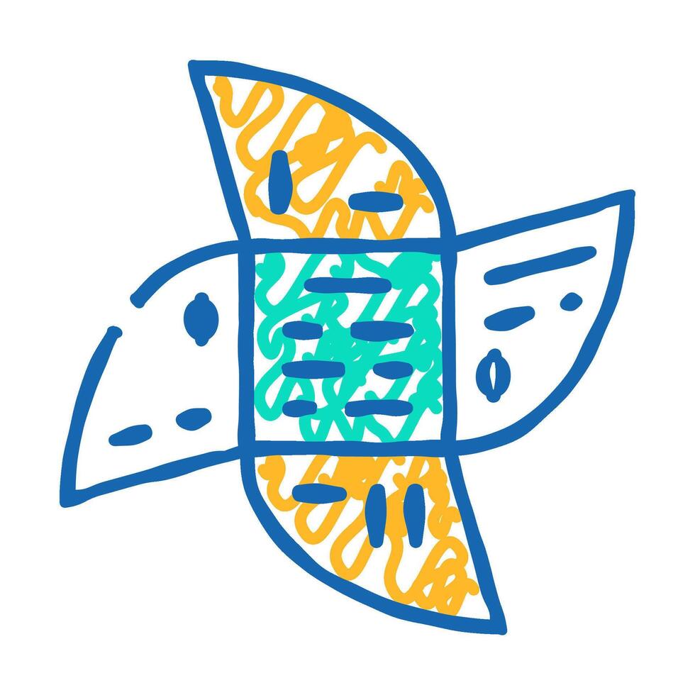 irregular booklet icon doodle illustration vector