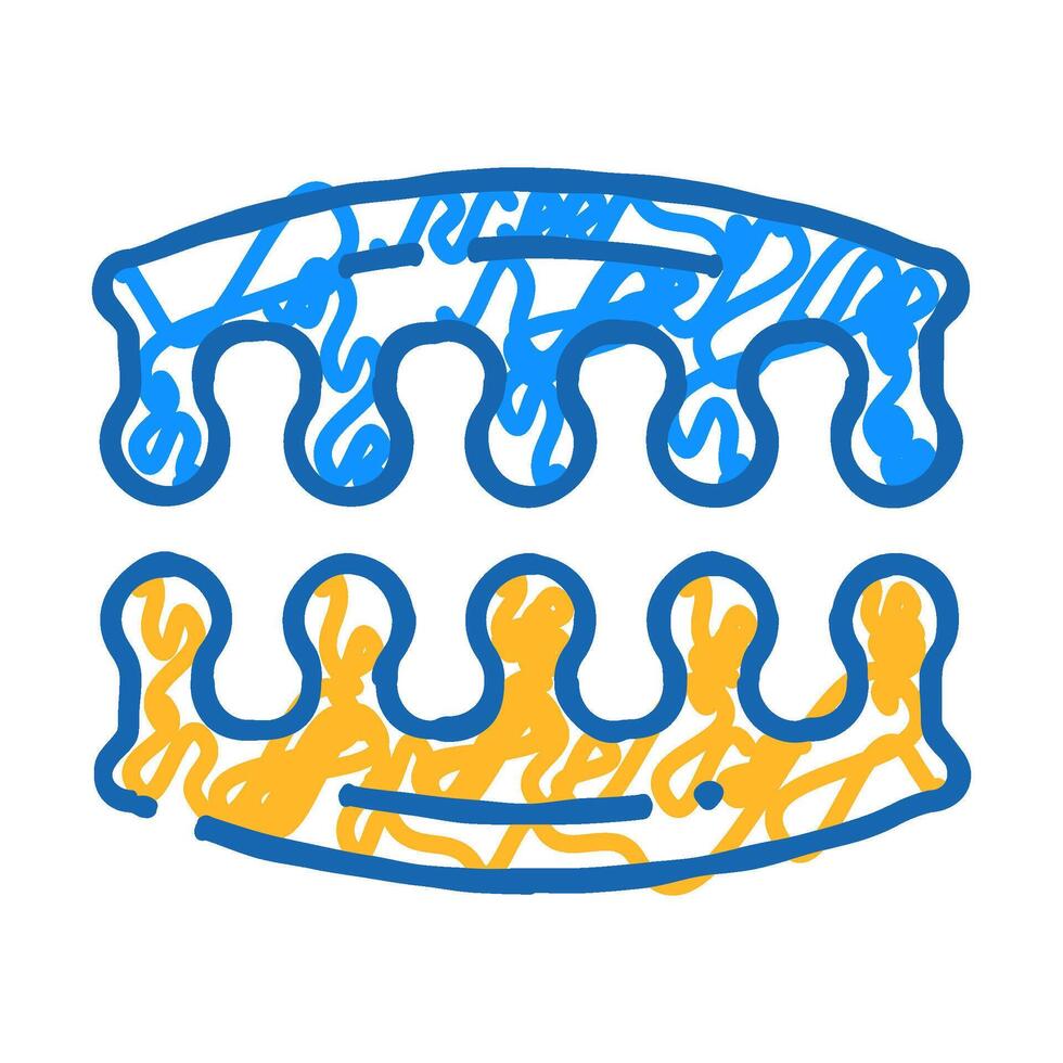 finger separator icon doodle illustration vector
