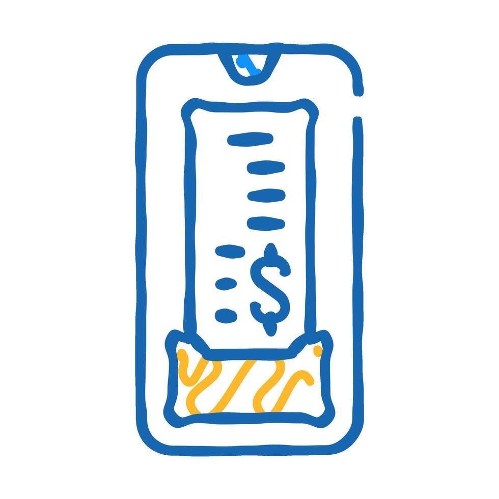 digital check icon doodle illustration vector