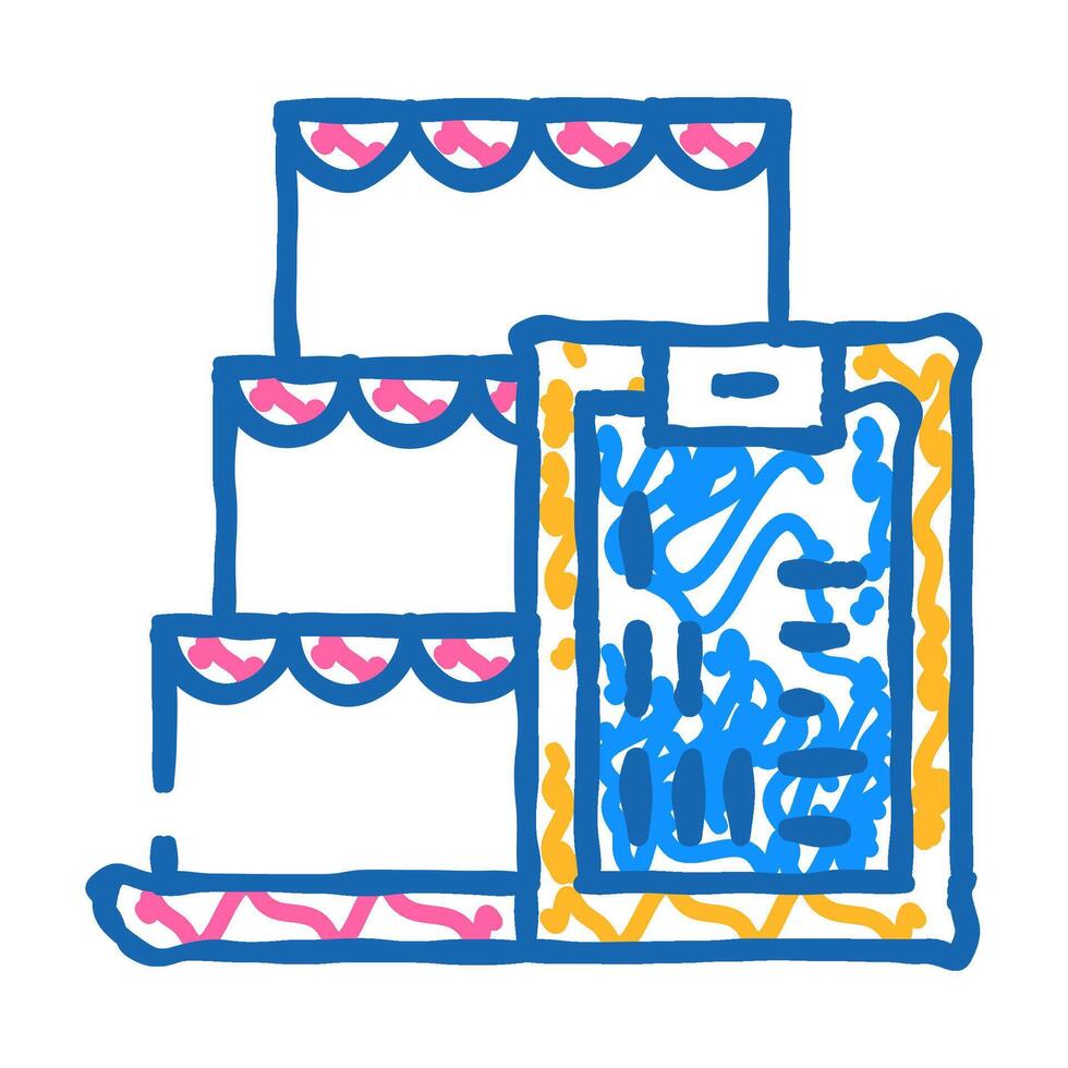 cooking courses icon doodle illustration vector