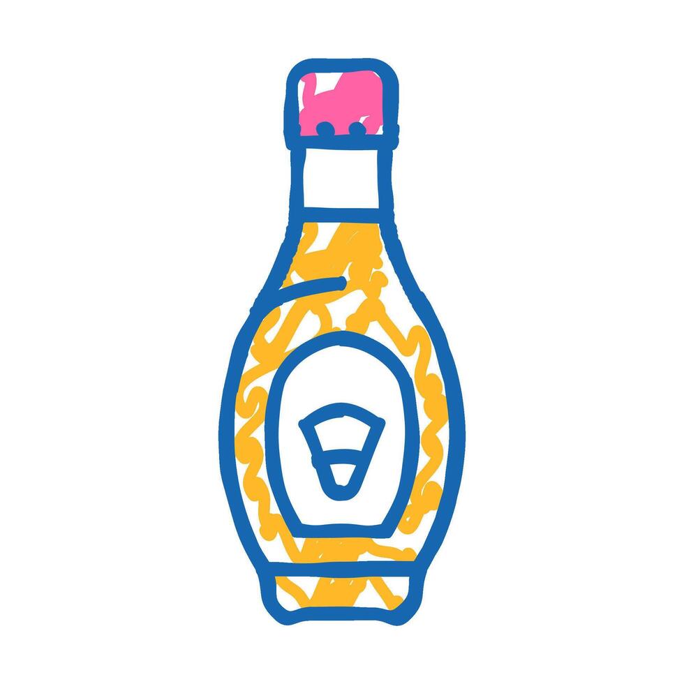 corn syrup food additives icon doodle illustration vector