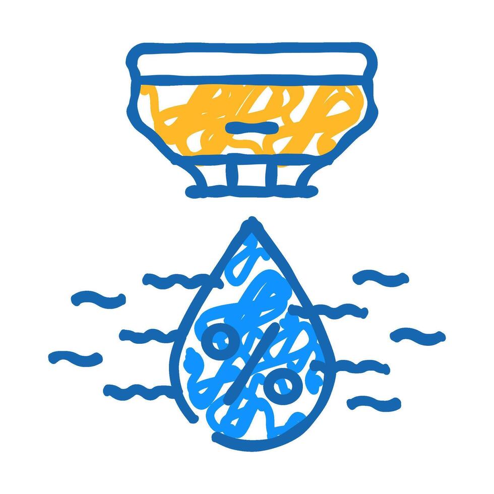 humidity sensor icon doodle illustration vector