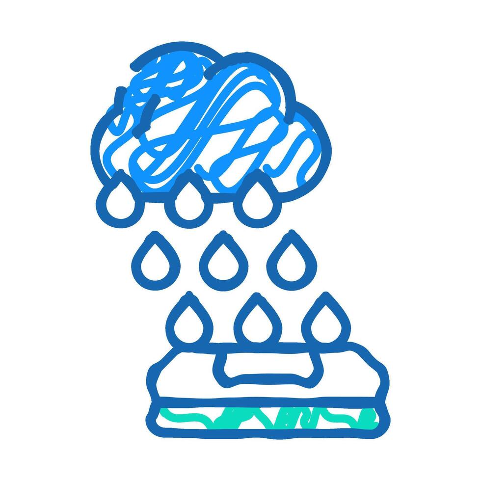 rain sensor icon doodle illustration vector
