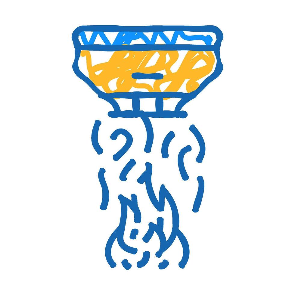 fire sensor icon doodle illustration vector