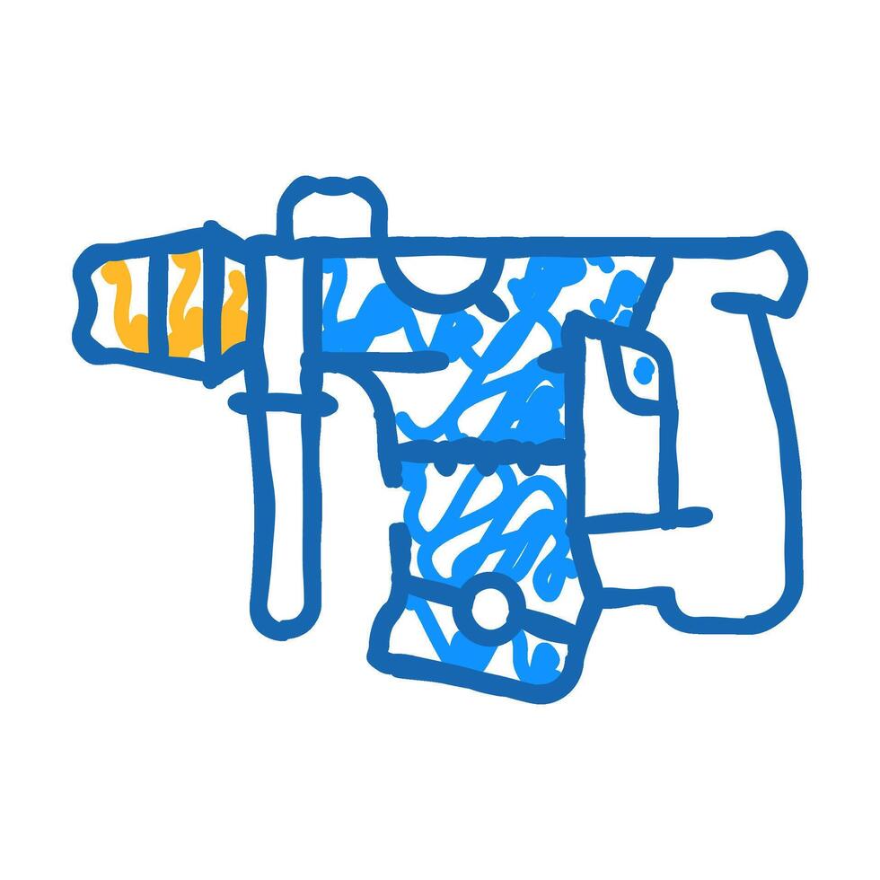 perforator tool icon doodle illustration vector