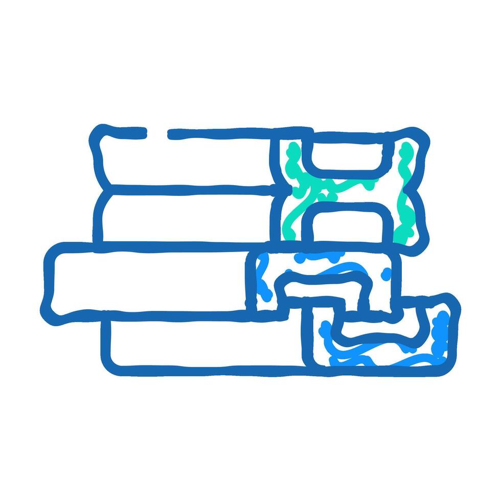 support structures, beams and channels building material icon doodle illustration vector