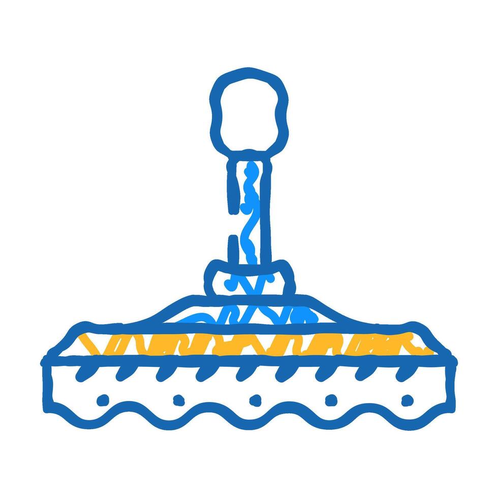 device nozzle for car polishing icon doodle illustration vector
