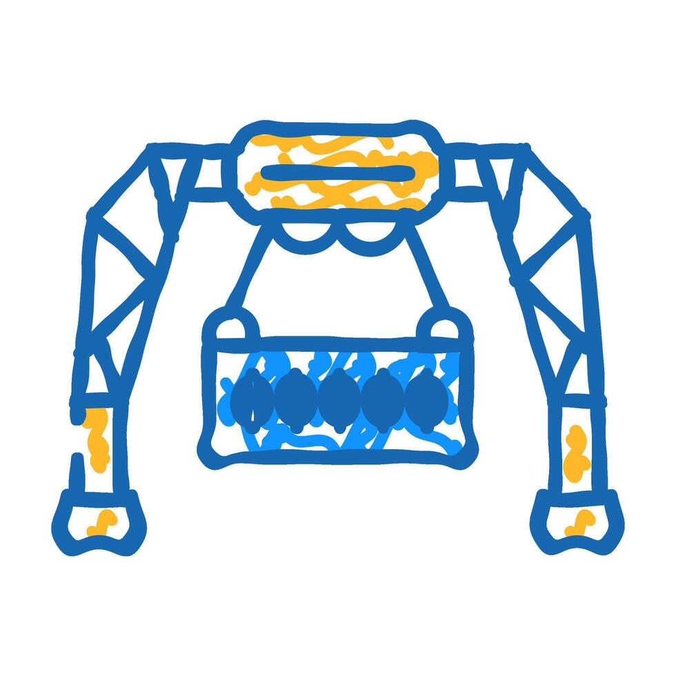 loading container wholesale icon doodle illustration vector