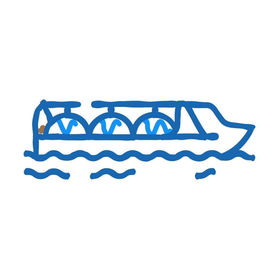 gas hydrogen carrier ship icon doodle illustration vector