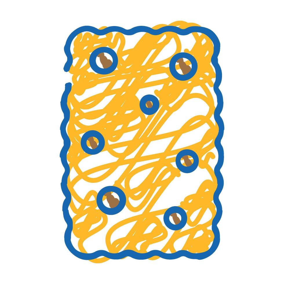 cracker dessert icon doodle illustration vector