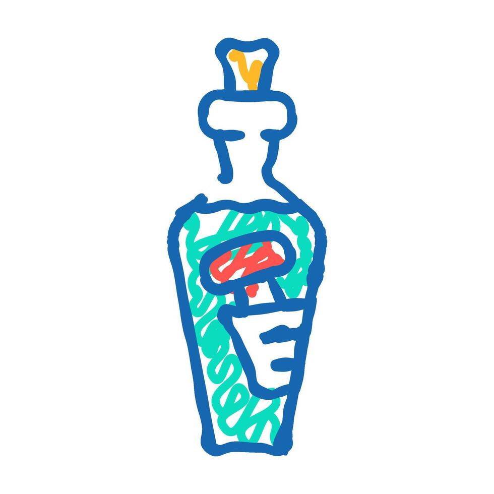 poison fairy tale icon doodle illustration vector