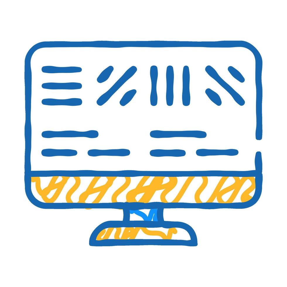 astigmatism test ophthalmology icon doodle illustration vector