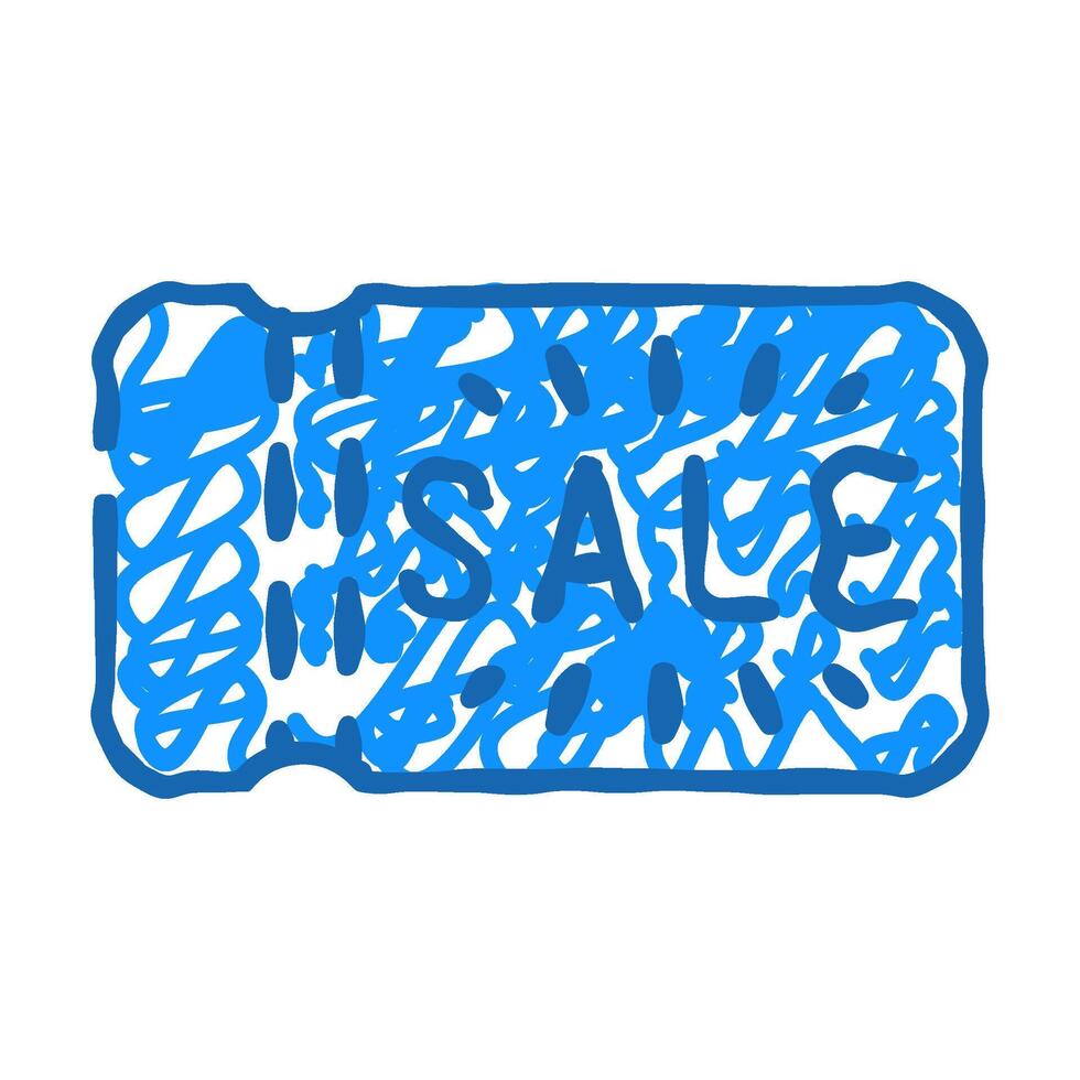 coupon ticket sale icon doodle illustration vector