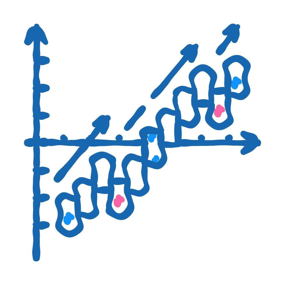 improvement business strategy icon doodle illustration vector