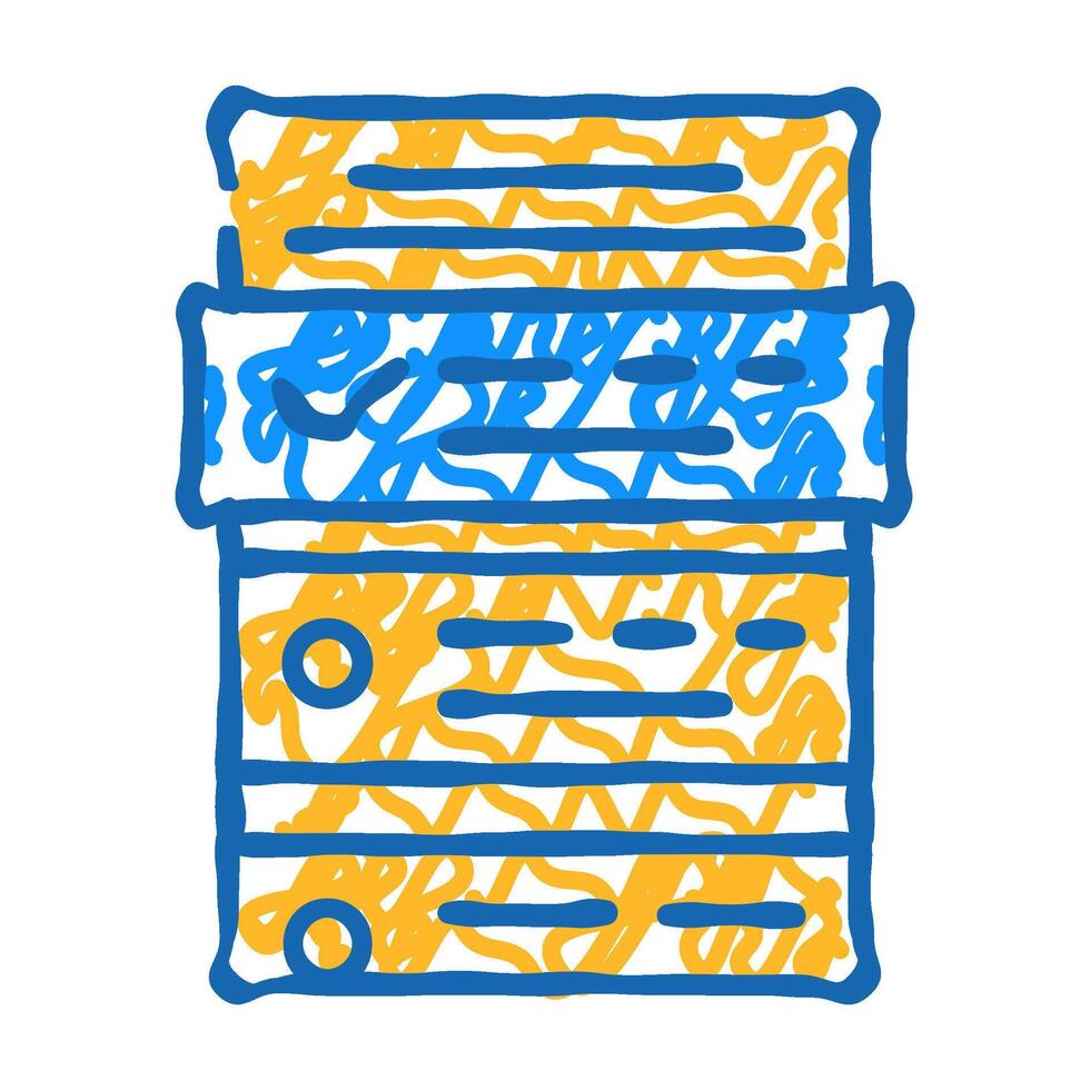 task list icon doodle illustration vector