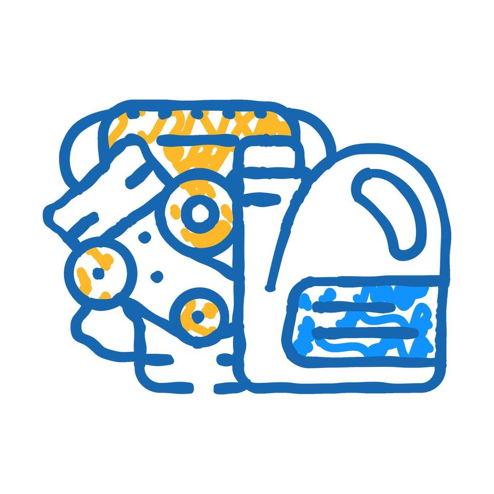 engine oil icon doodle illustration vector