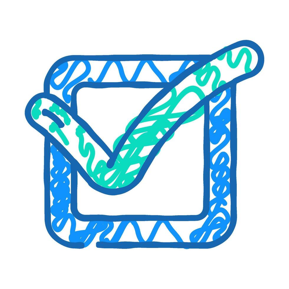 check file icon doodle illustration vector