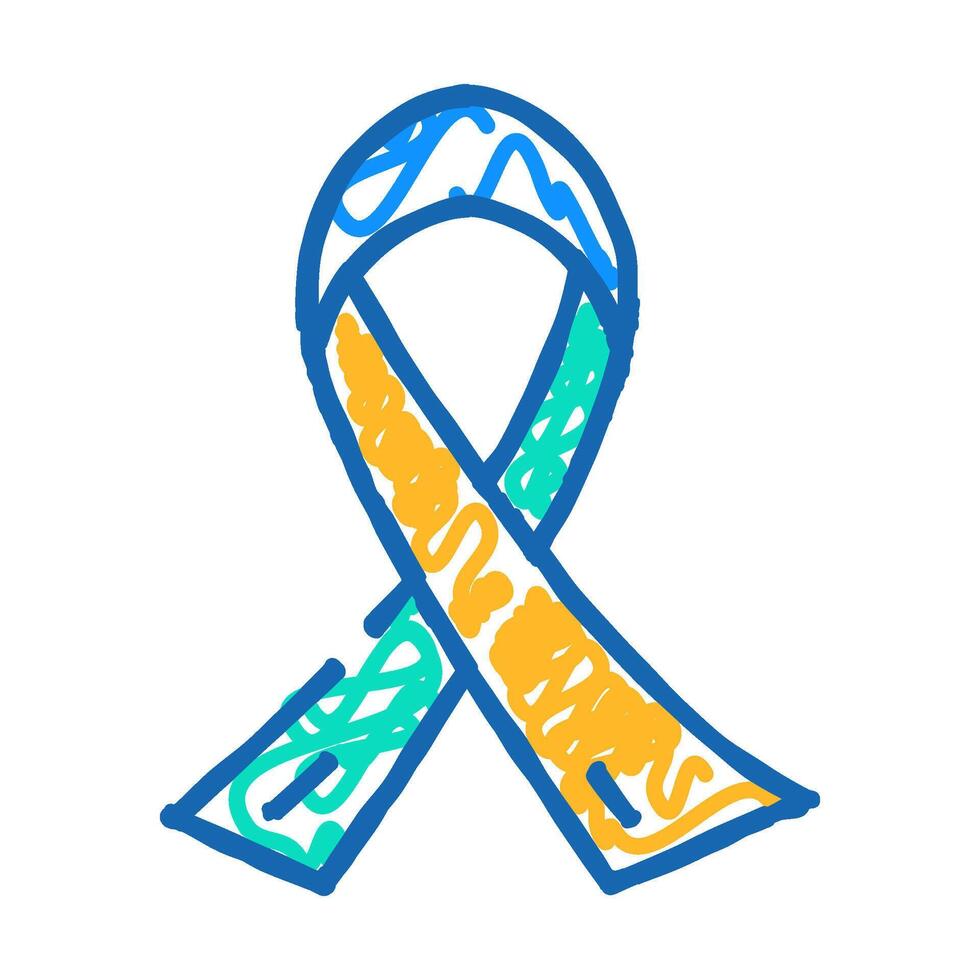 aids day icon doodle illustration vector