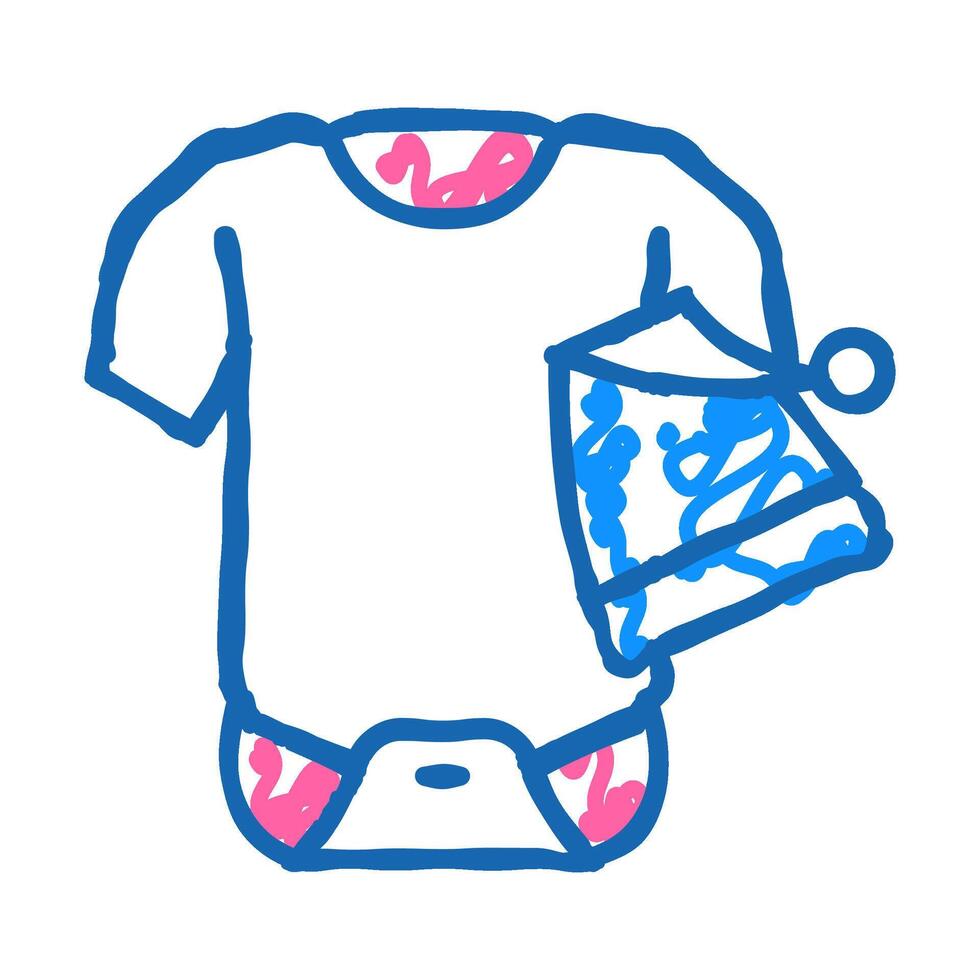 cloth for newborn baby icon doodle illustration vector