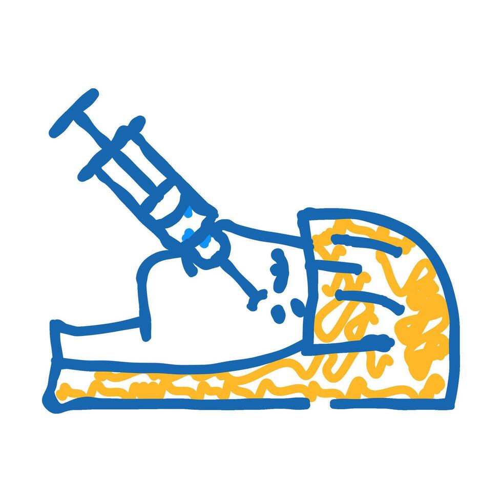 blanching procedure icon doodle illustration vector