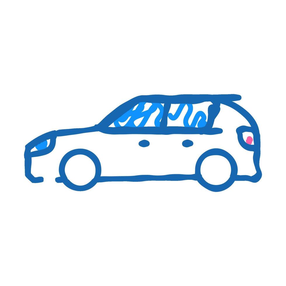 suv car type body icon doodle illustration vector