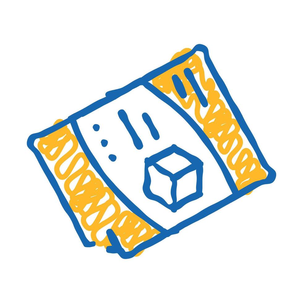 sugar add icon doodle illustration vector