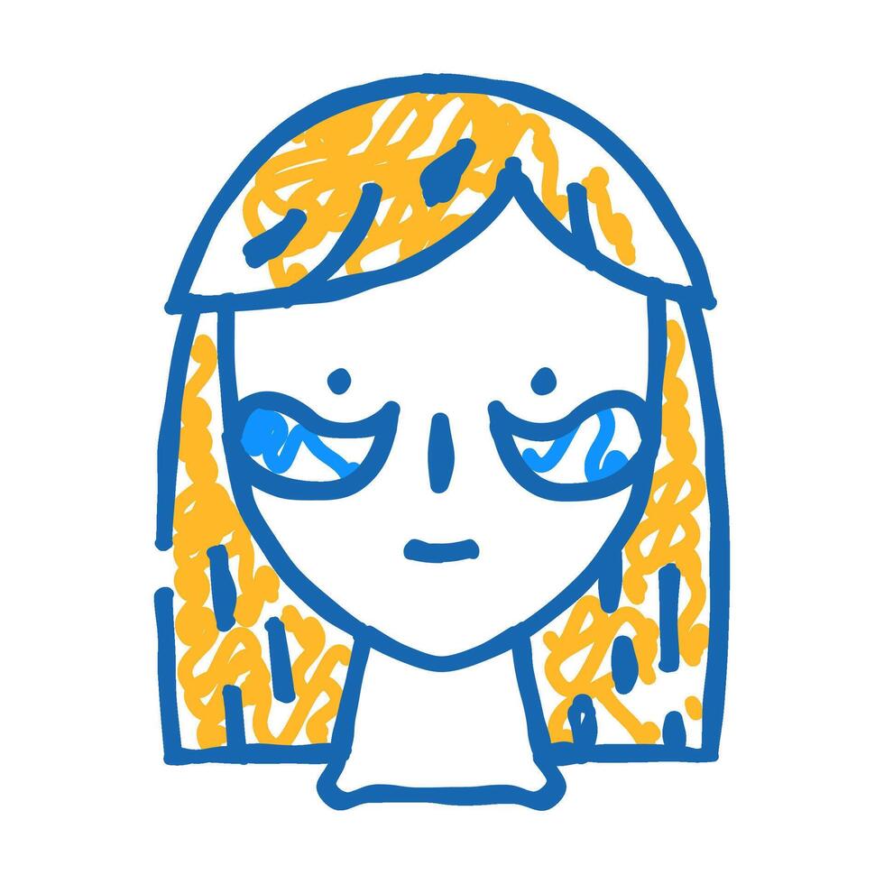 patches accessory icon doodle illustration vector