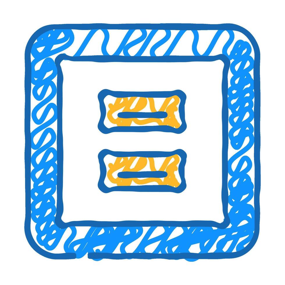 usb socket icon doodle illustration vector