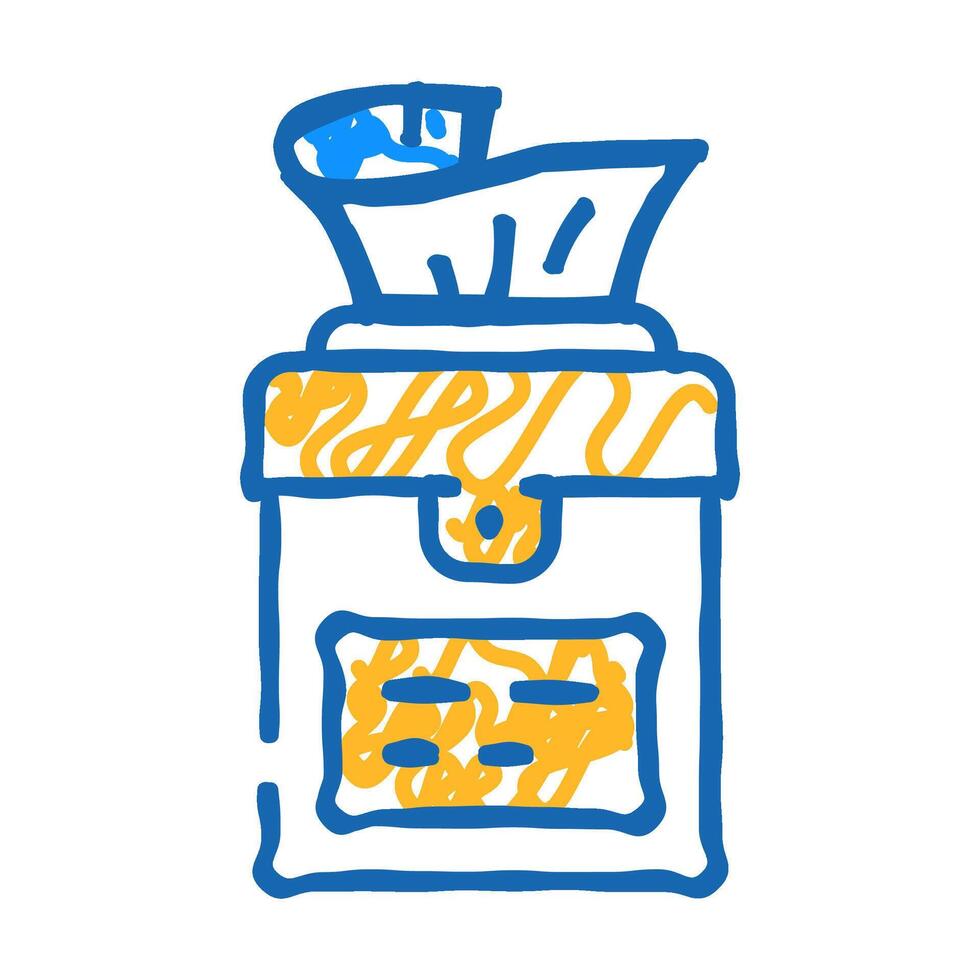jar of napkins icon doodle illustration vector