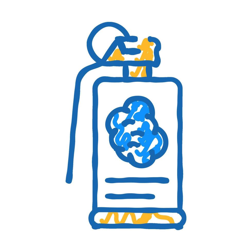 grenade weapon icon doodle illustration vector