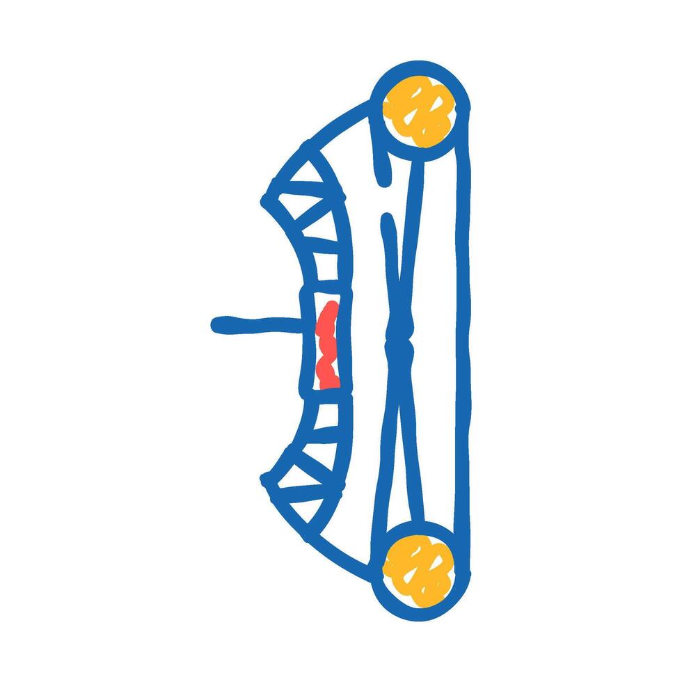 bow for aiming icon doodle illustration vector