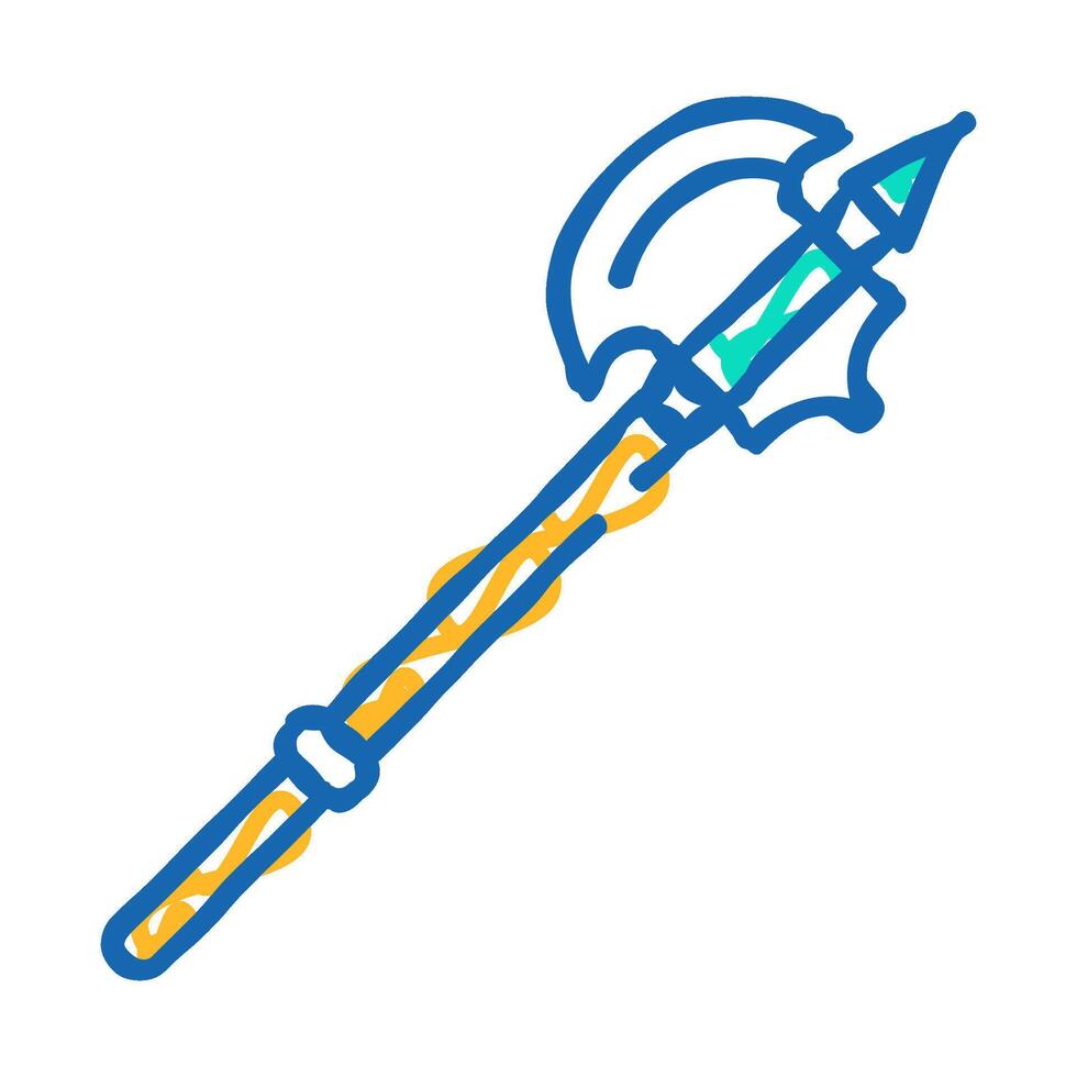 ax weapon icon doodle illustration vector