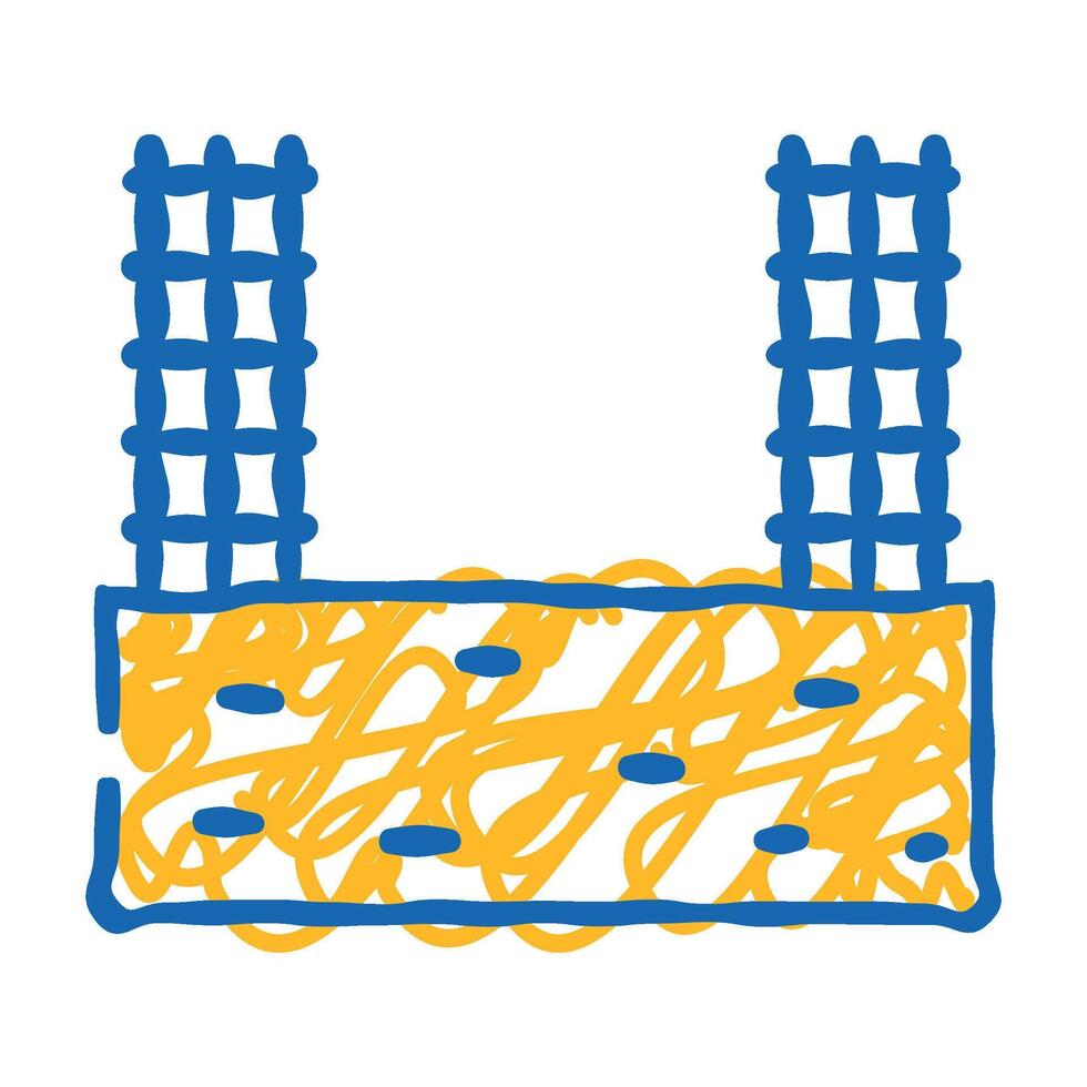 cement for building house icon doodle illustration vector